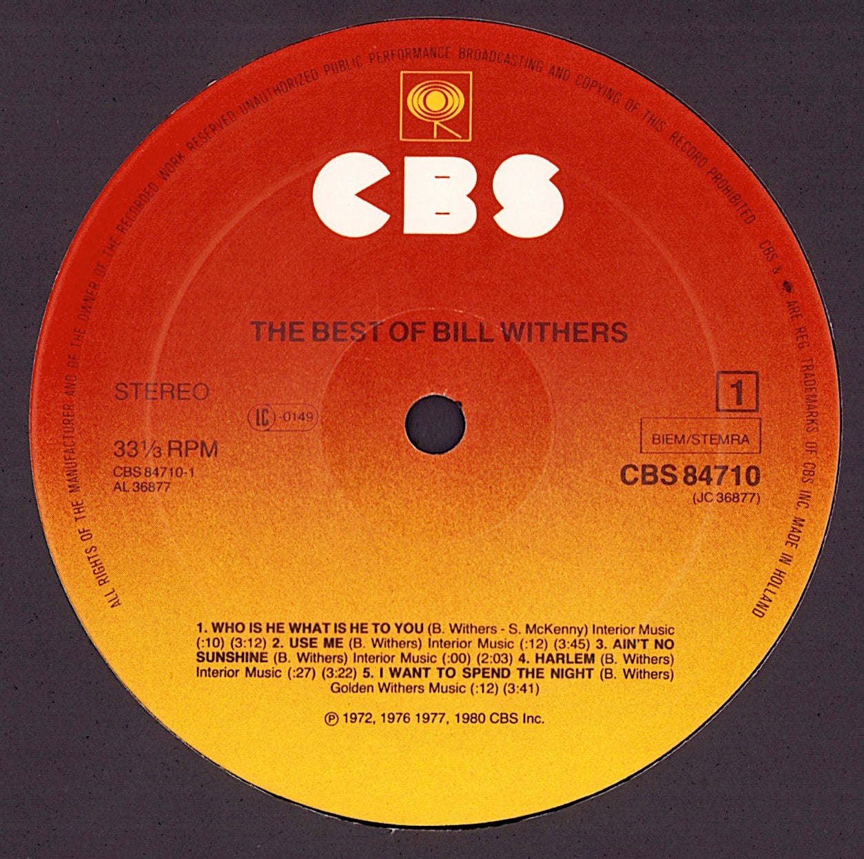 Bill Withers – The Best Of Bill Withers Vinyl LP