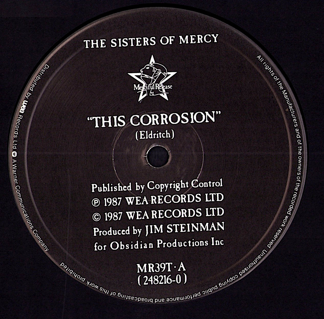 The Sisters Of Mercy - This Corrosion Vinyl 12" | UK Original | 1987