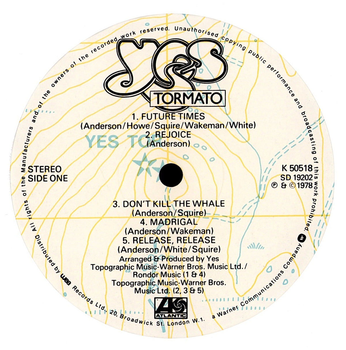 Yes – Relayer Vinyl LP | DE Original | 1974 Kopie