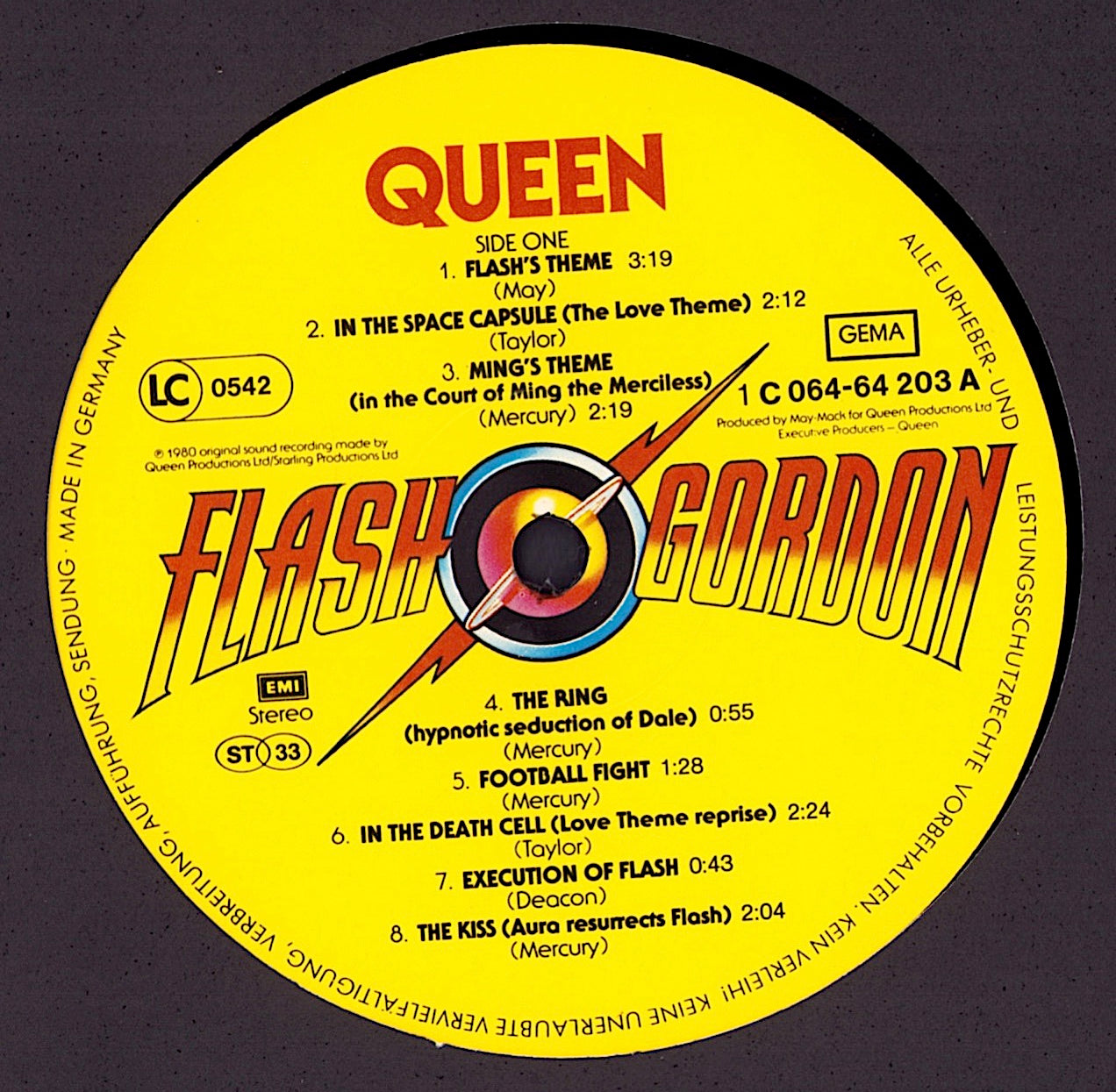 Queen ‎- Flash Gordon Original Soundtrack Music Vinyl LP DE