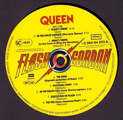 Queen ‎- Flash Gordon Original Soundtrack Music Vinyl LP DE