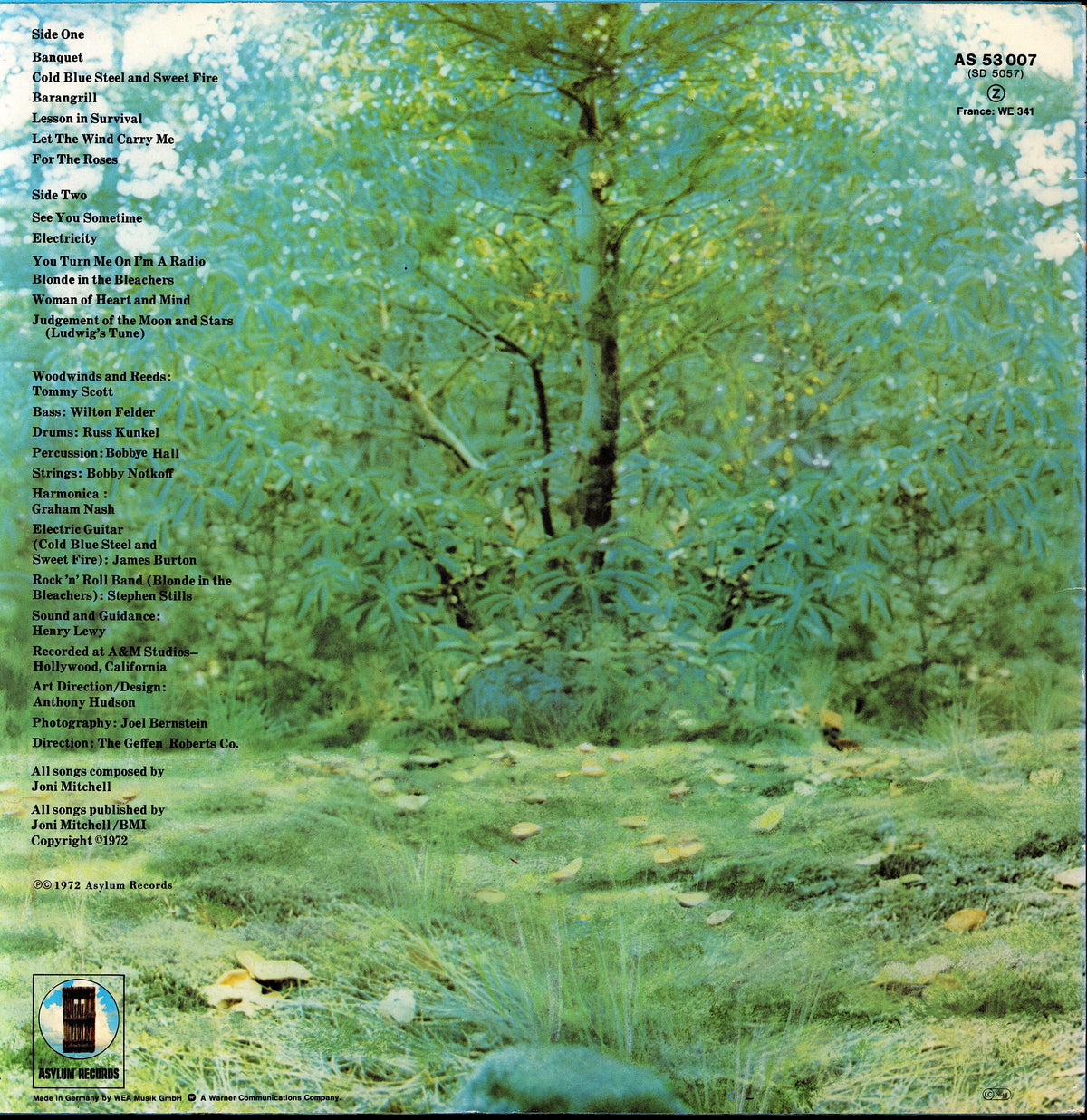 Joni Mitchell – Blue Vinyl LP | DE Reissue | Reprise Kopie