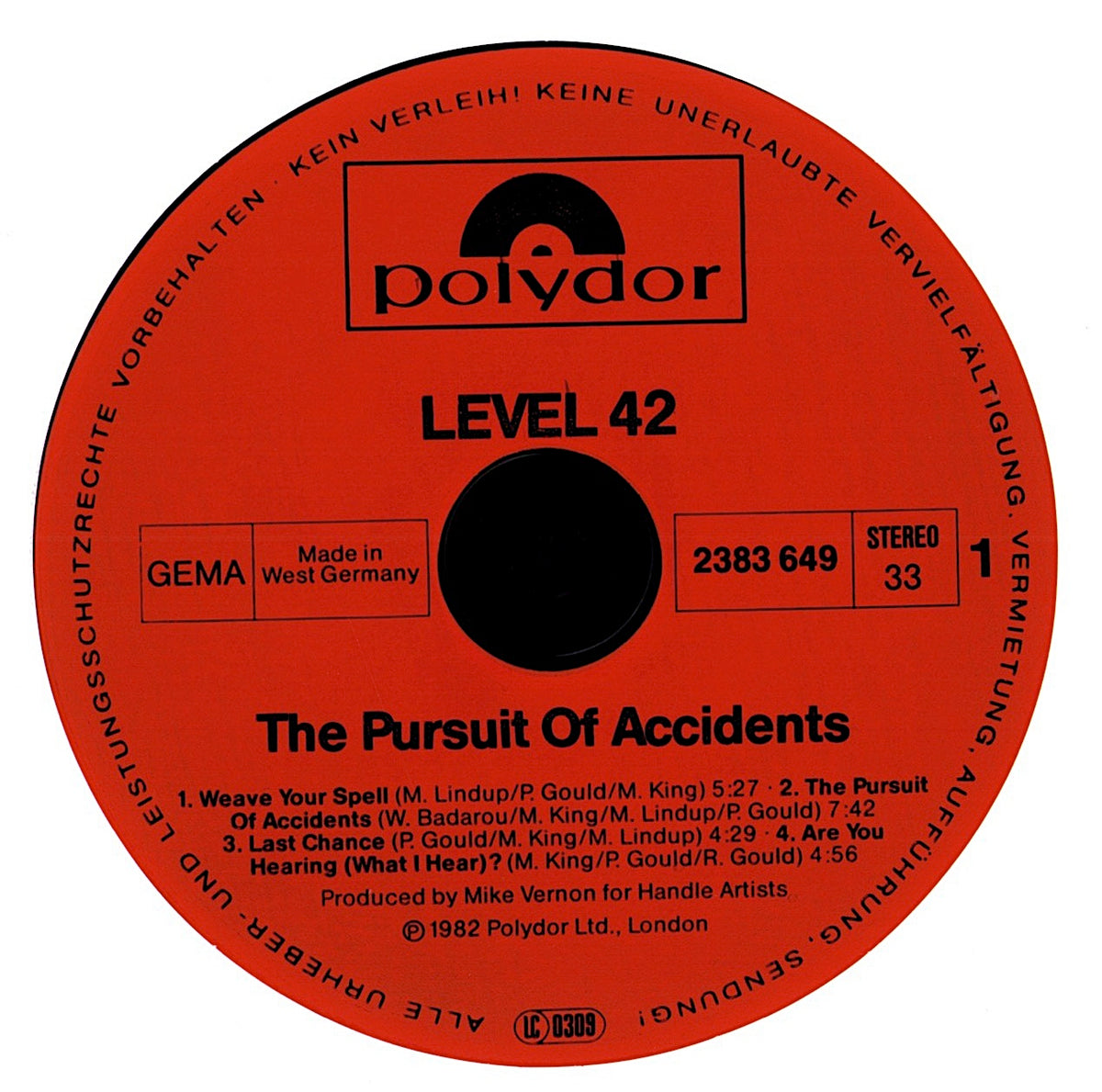 Level 42 - World Machine Vinyl LP | Original German Pressing | 1985 Kopie