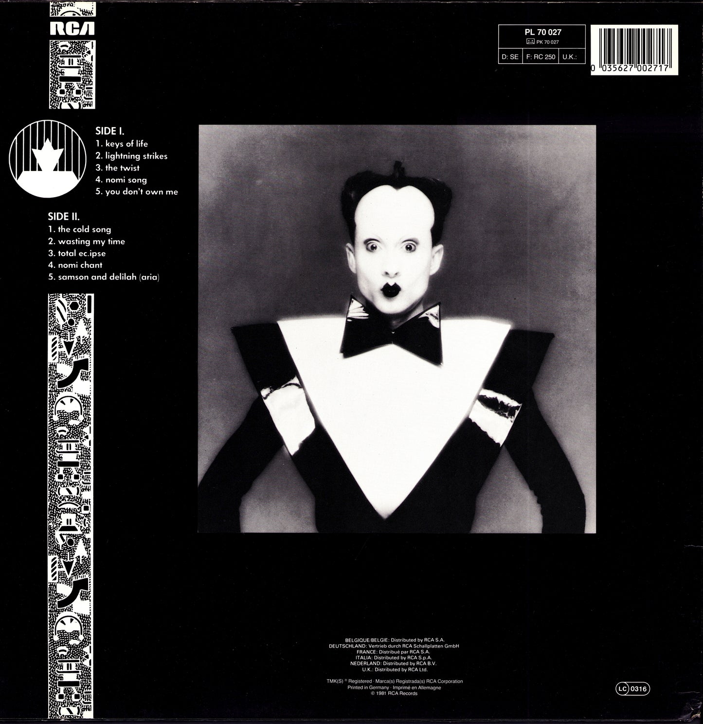 Klaus Nomi – Klaus Nomi Vinyl LP