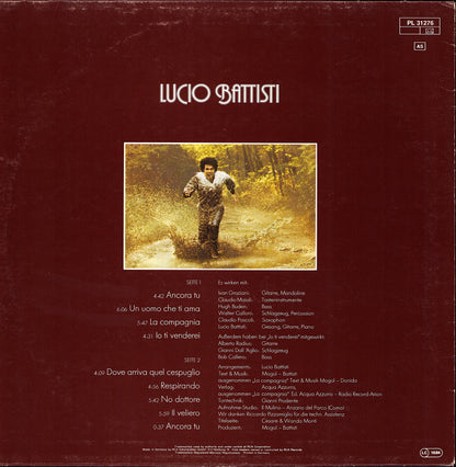 Lucio Battisti – Lucio Battisti, La Batteria, Il Contrabasso, Eccetera Vinyl LP