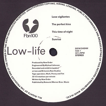 New Order – Low-life Vinyl LP