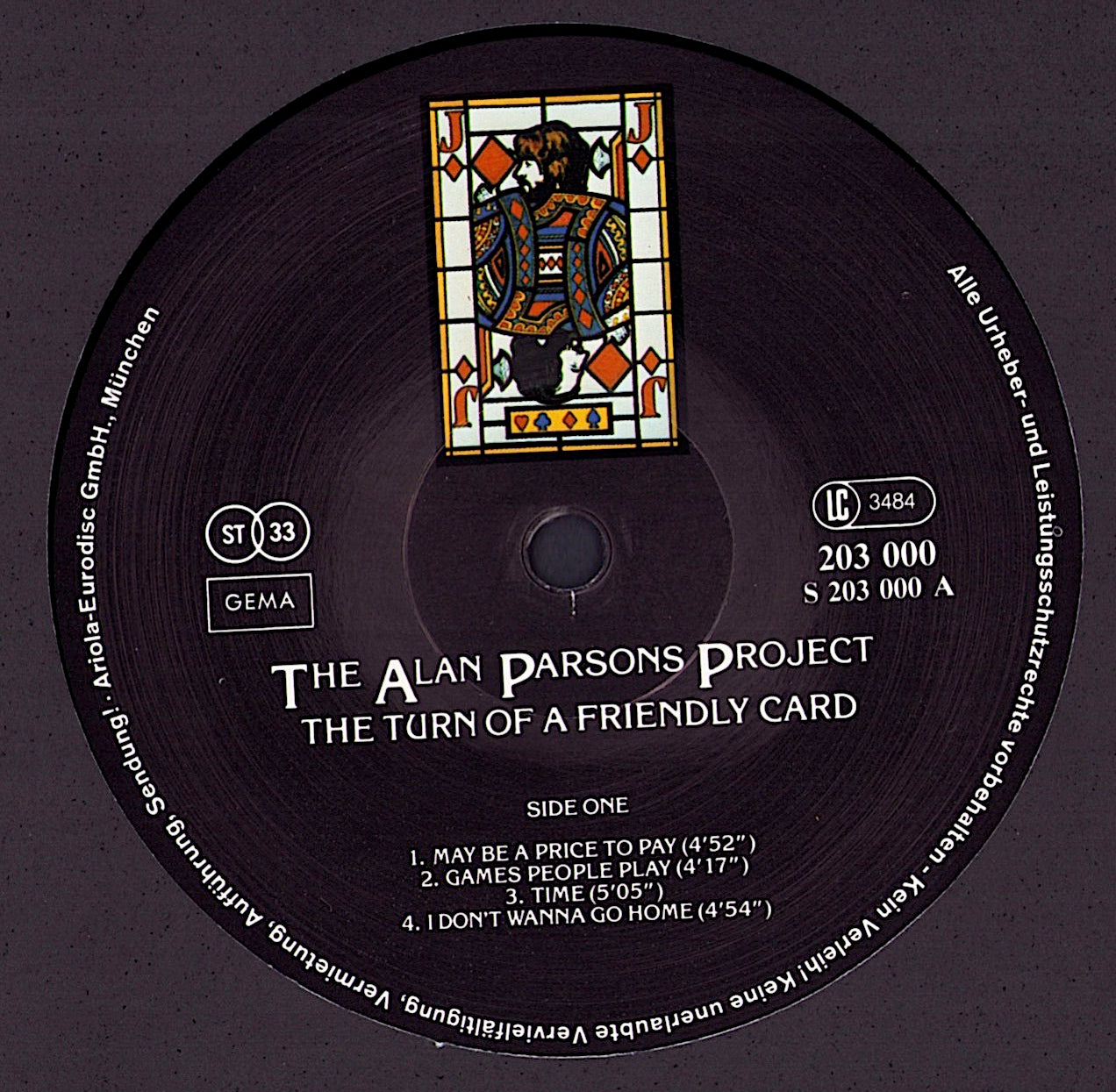 The Alan Parsons Project - The Turn Of A Friendly Card Vinyl LP