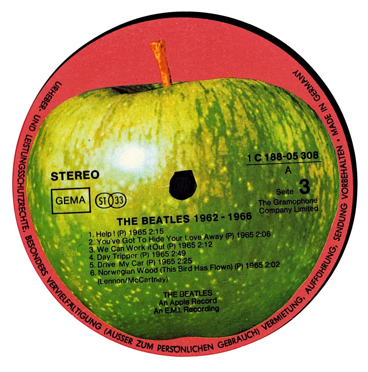 The Beatles – 1962-1966 Vinyl 2LP | UK Reissue | 1973 Kopie