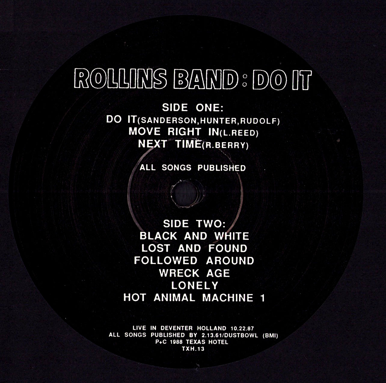 Rollins Band - Do It (Vinyl LP | US Original | 1988)