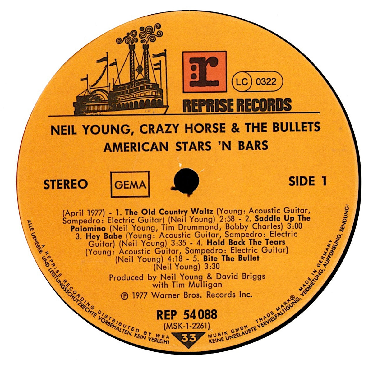 Neil Young - American Stars 'N Bars (Vinyl LP | Stereo | DE Original | 1977)
