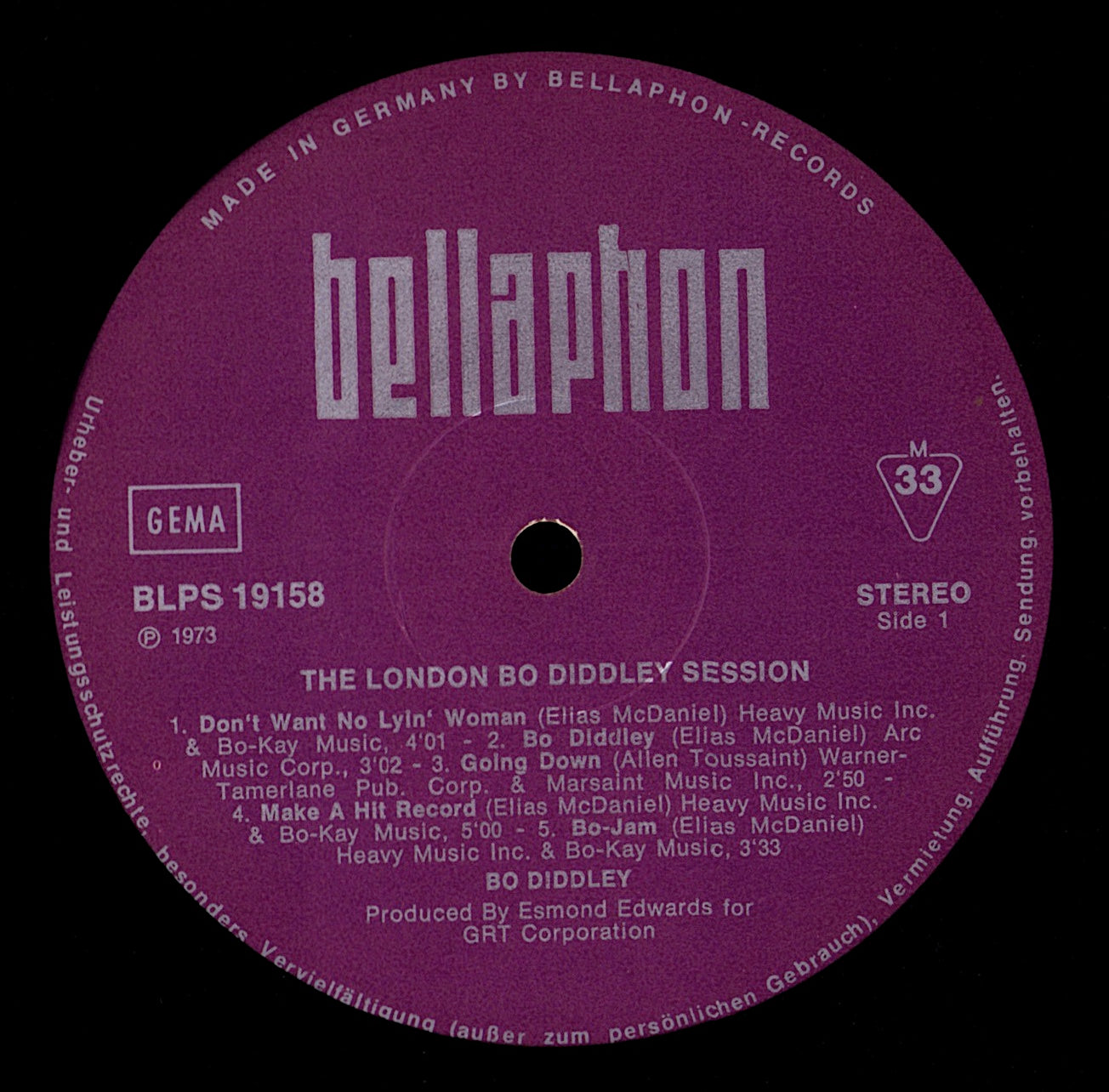 Bo Diddley - The 20th Anniversary Of Rock 'N' Roll Vinyl LP | US Hollywood Pressing | 1976 Kopie