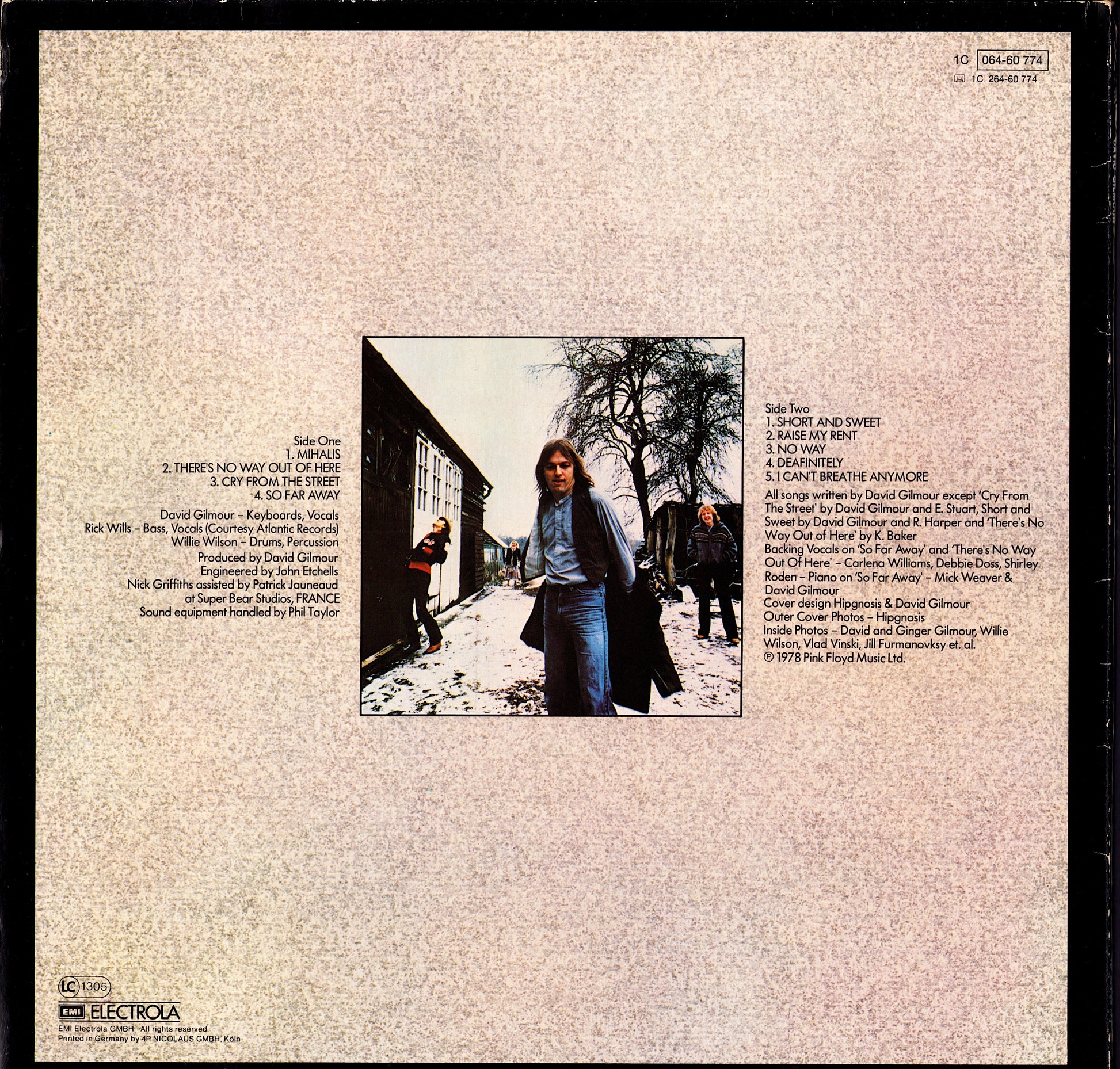 David Gilmour - About Face Vinyl LP Kopie