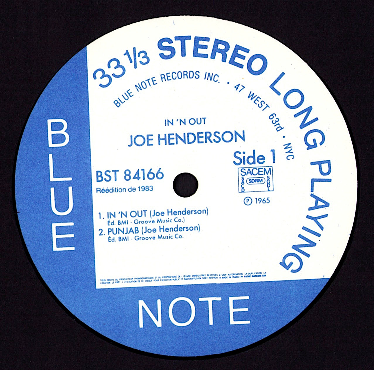 Joe Henderson – In 'N Out Vinyl LP