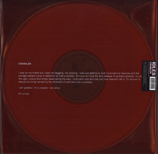 Idles ‎– Crawler (Amber Translucent Vinyl LP) Limited Edition