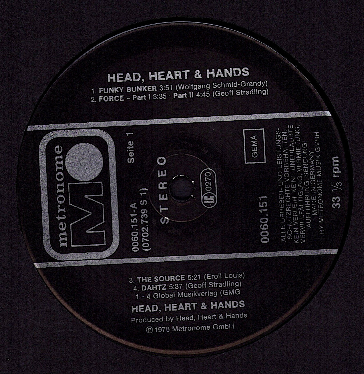 Head, Heart & Hands – Head, Heart & Hands Vinyl LP