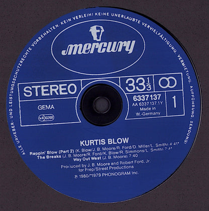 Kurtis Blow – Kurtis Blow Vinyl LP