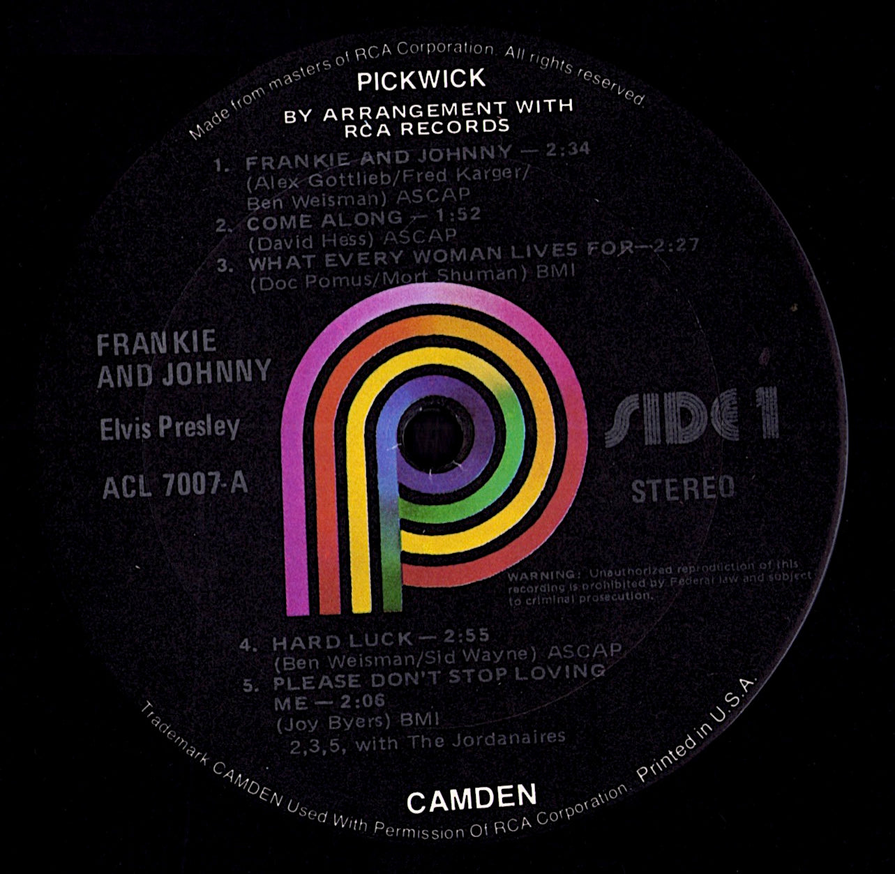 Elvis Presley - Frankie & Johnny (Vinyl LP | US Reissue | 1976)