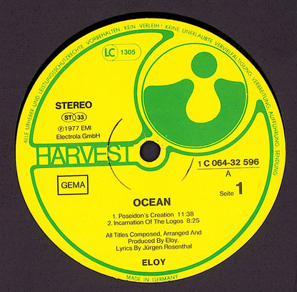 Eloy ‎- Ocean Vinyl LP