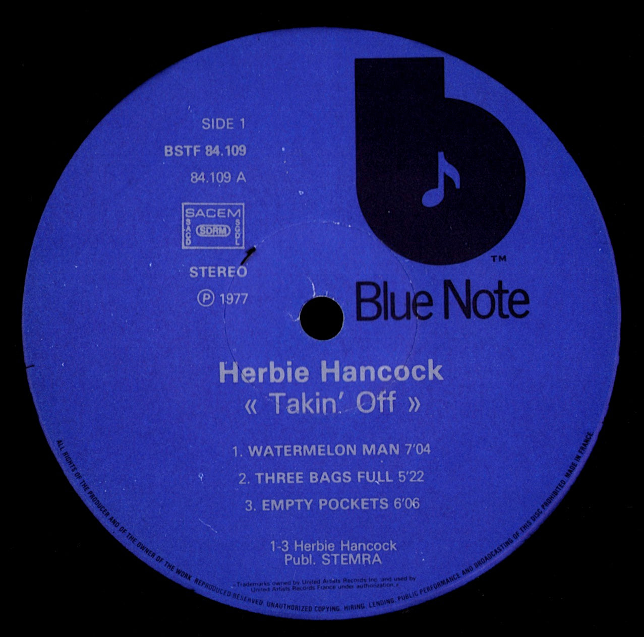 Herbie Hancock – Takin' Off Vinyl LP