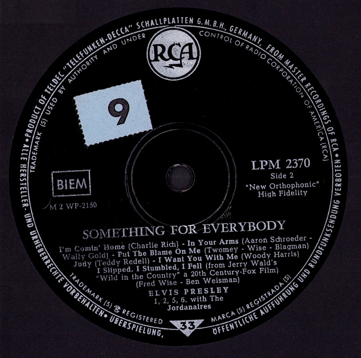 Elvis Presley - Something For Everybody (Vinyl LP | DE Original | 1961)