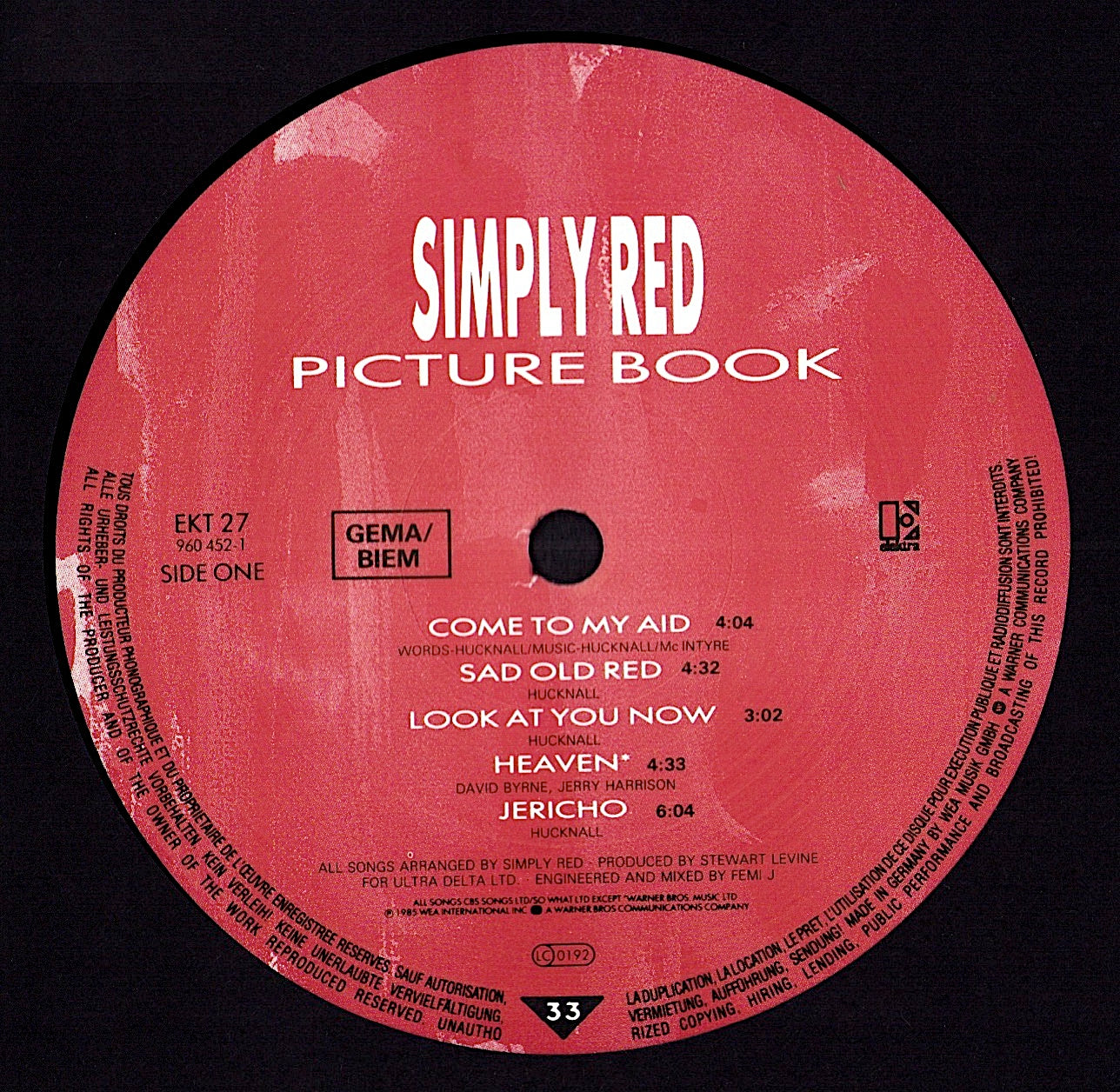 Simply Red – Picture Book (Vinyl LP | EU Original | 1985)