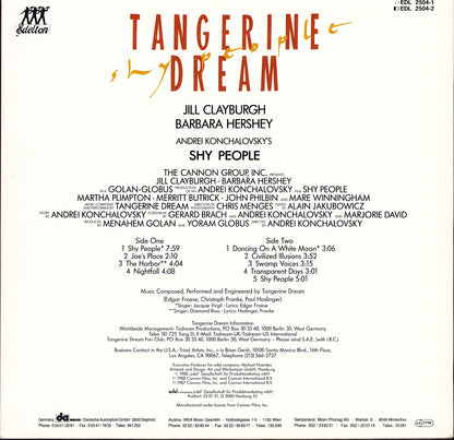 Tangerine Dream – Shy People Vinyl LP