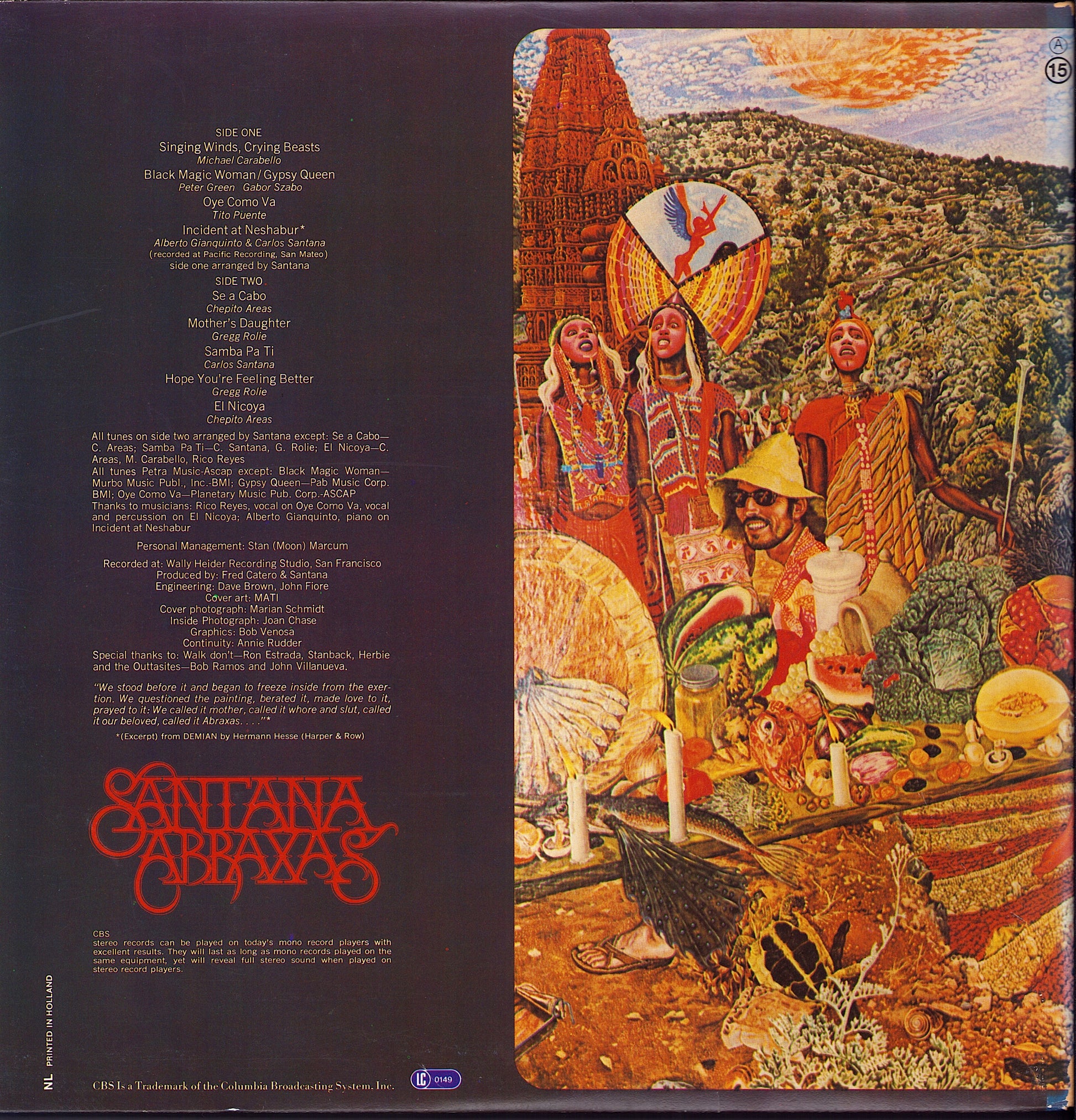 Santana - Abraxas Vinyl LP