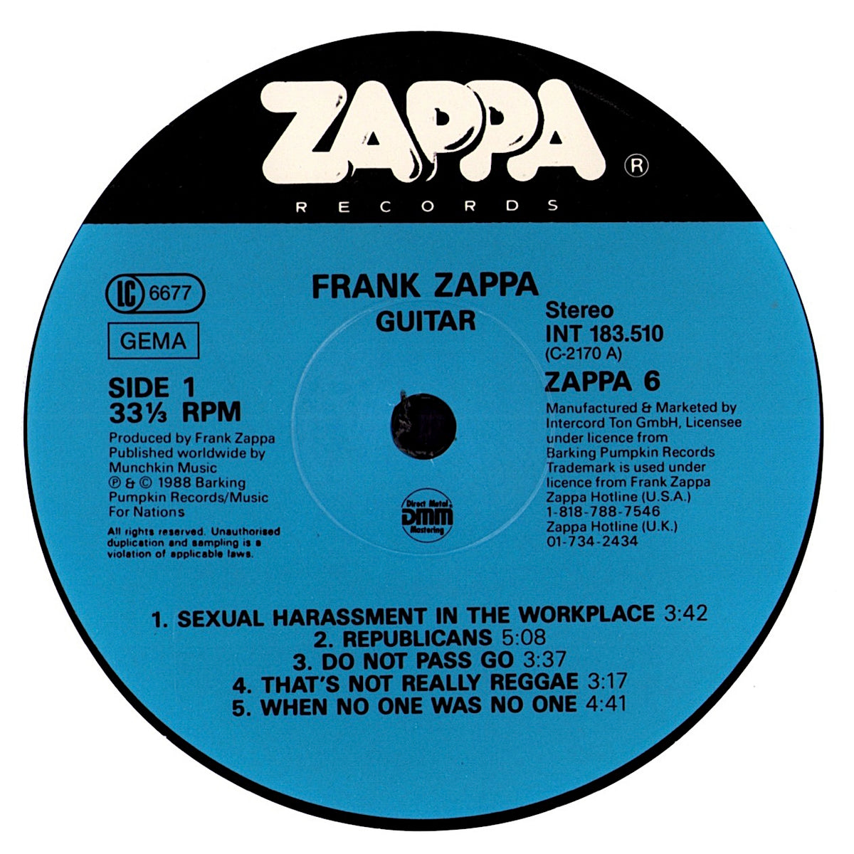 Frank Zappa - Guitar (Vinyl 2LP | DE Original | 1988 | Gatefold)