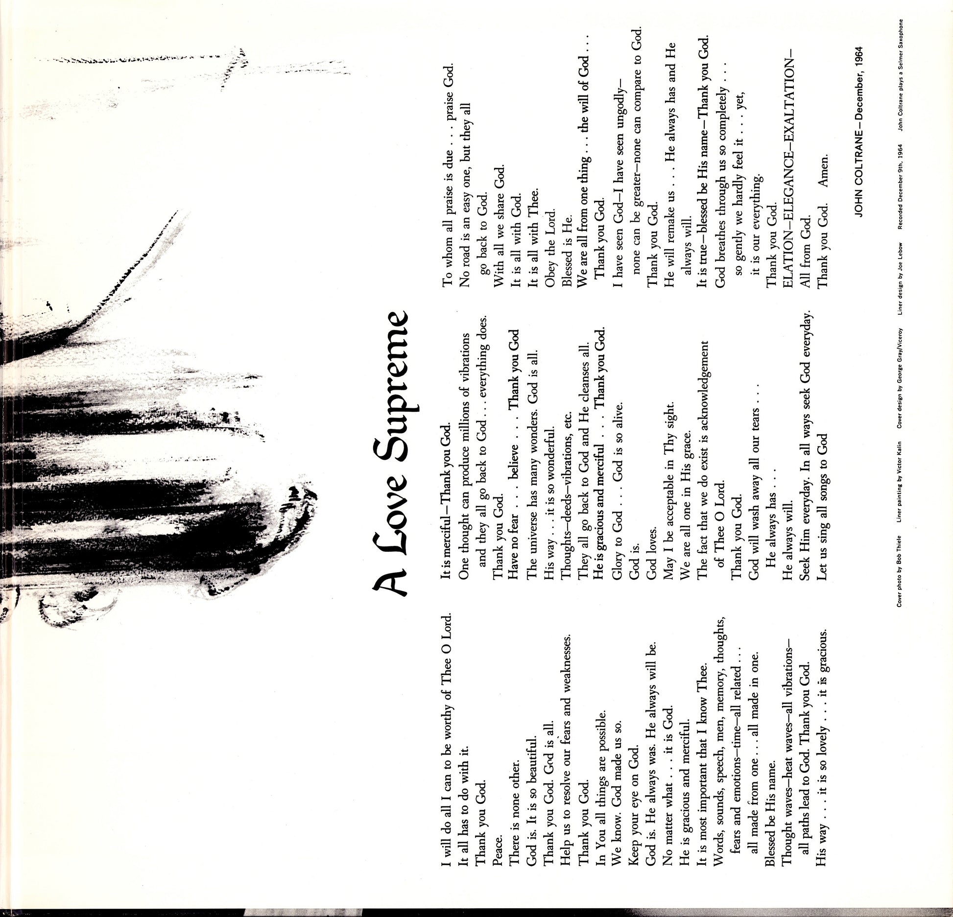 John Coltrane – A Love Supreme Vinyl LP