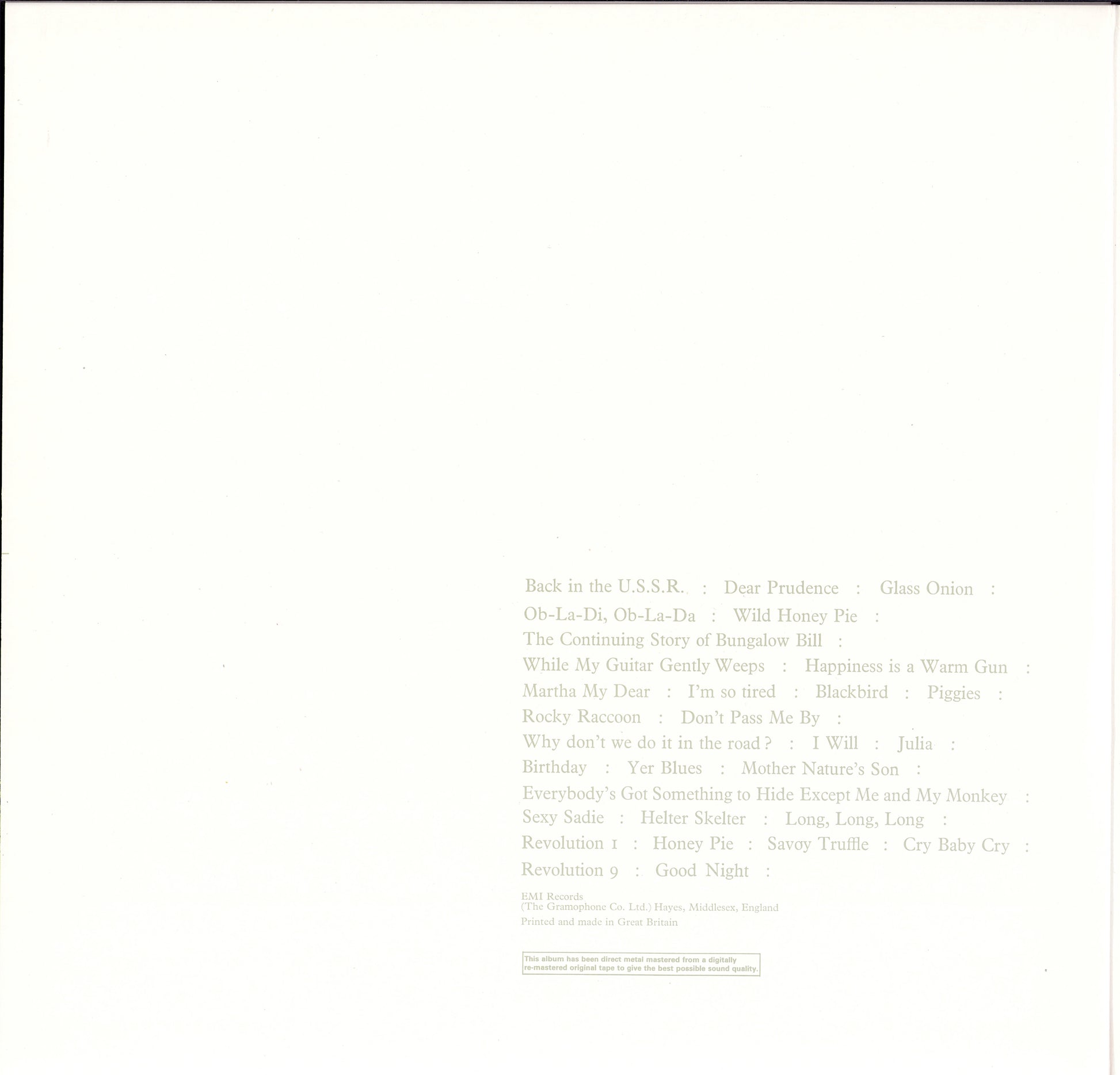 The Beatles ‎- The Beatles The White Album Vinyl 2LP