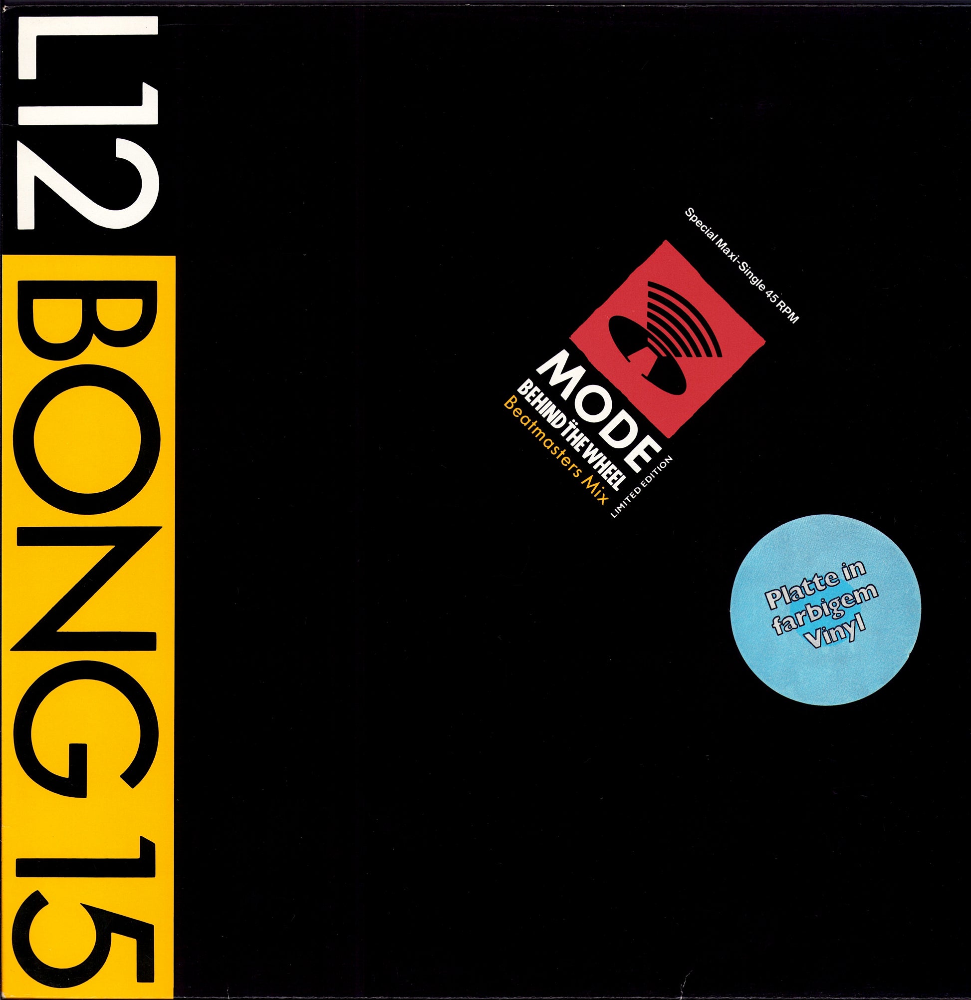 Depeche Mode - Behind The Wheel Beatmasters Mix Yellow Vinyl 12" Maxi-Single