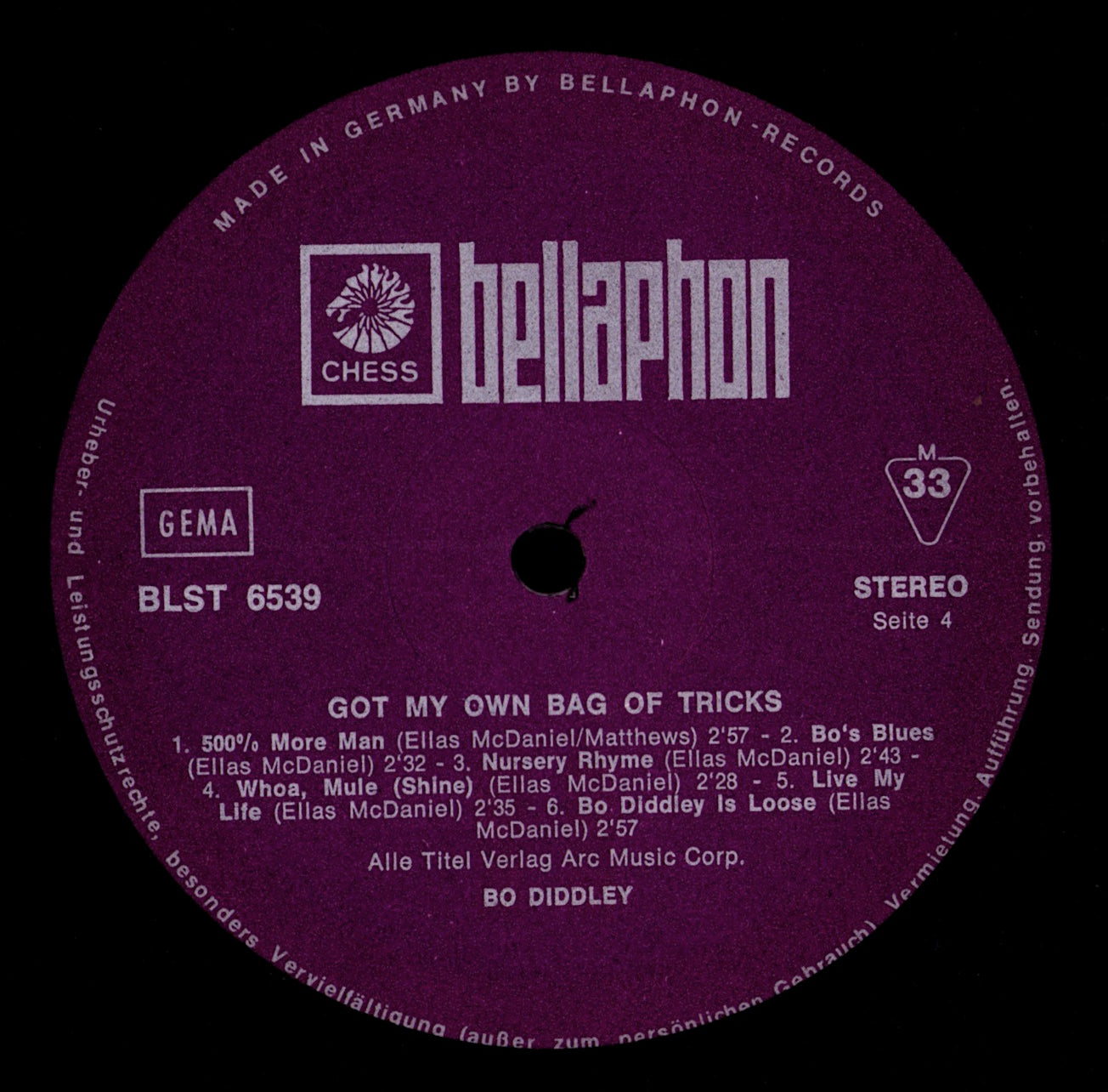 Bo Diddley - The 20th Anniversary Of Rock 'N' Roll Vinyl LP | US Hollywood Pressing | 1976 Kopie Kopie