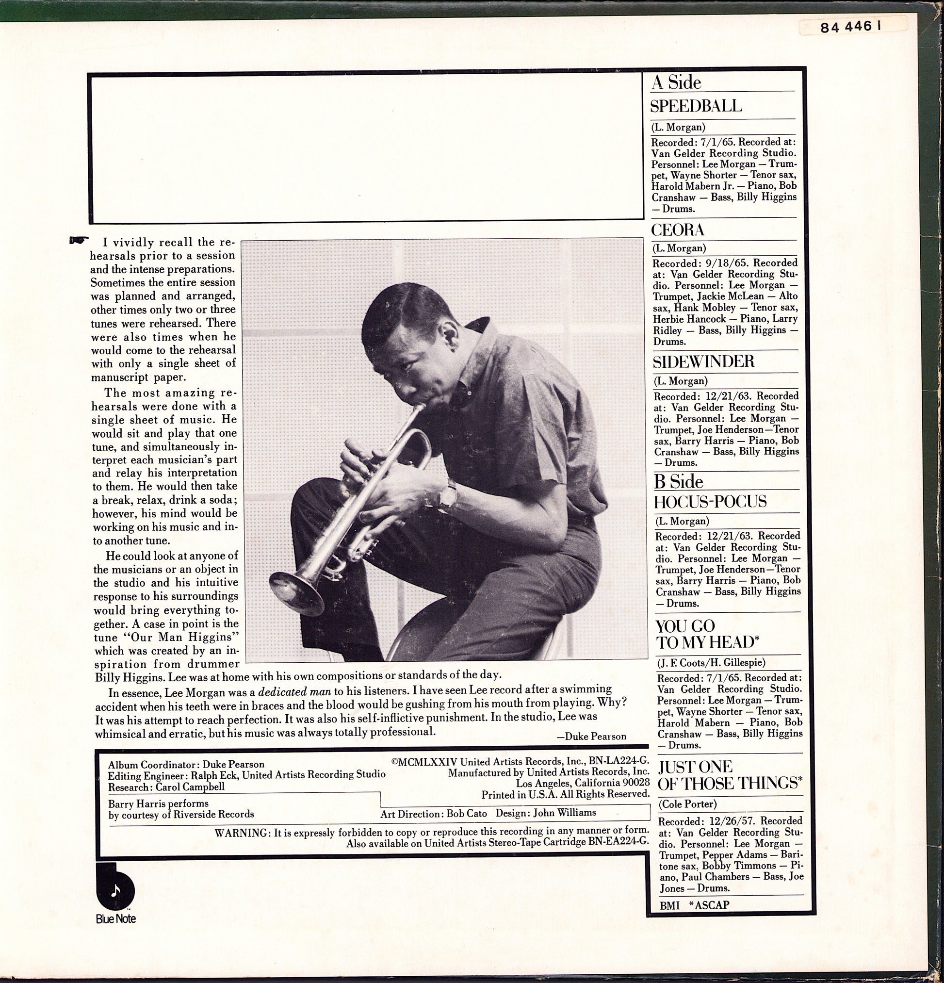 Lee Morgan – Memorial Album Vinyl LP