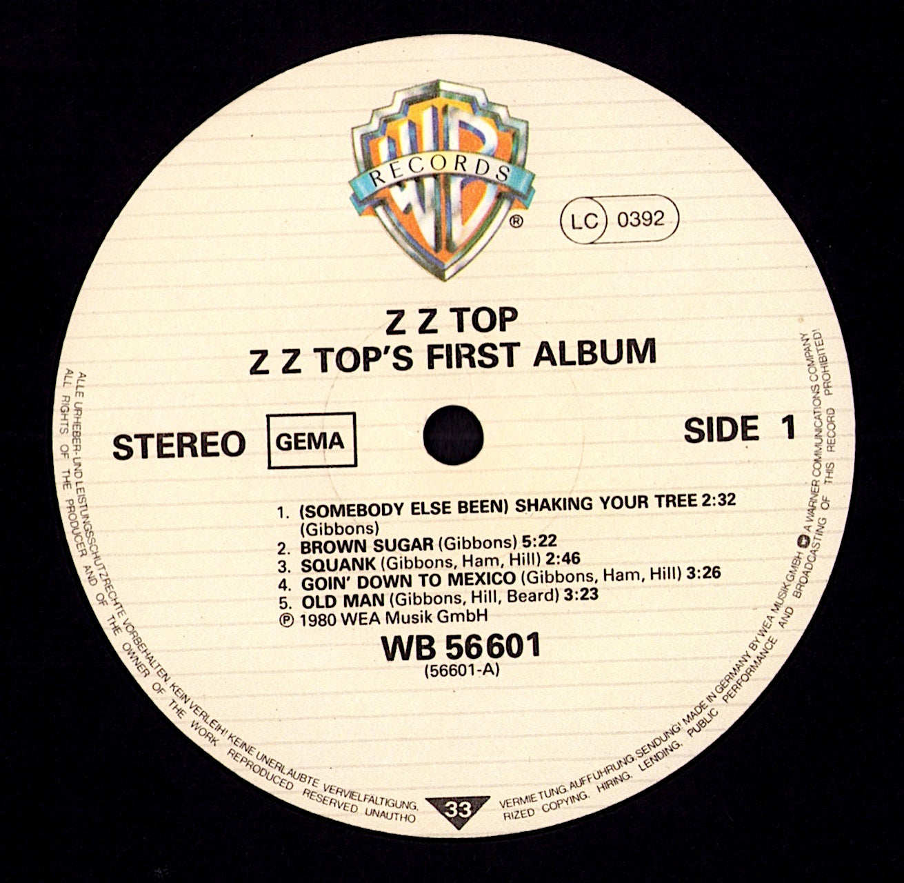 ZZ Top - Rio Grande Mud Vinyl LP | DE Reissue | 1980 Kopie