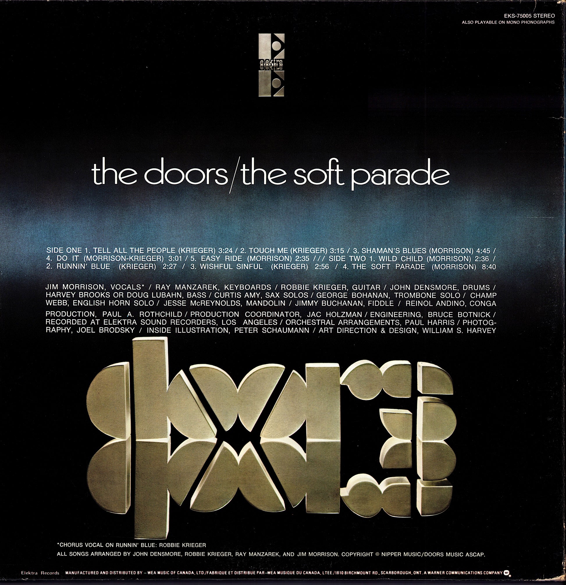 The Doors – The Soft Parade Vinyl LP