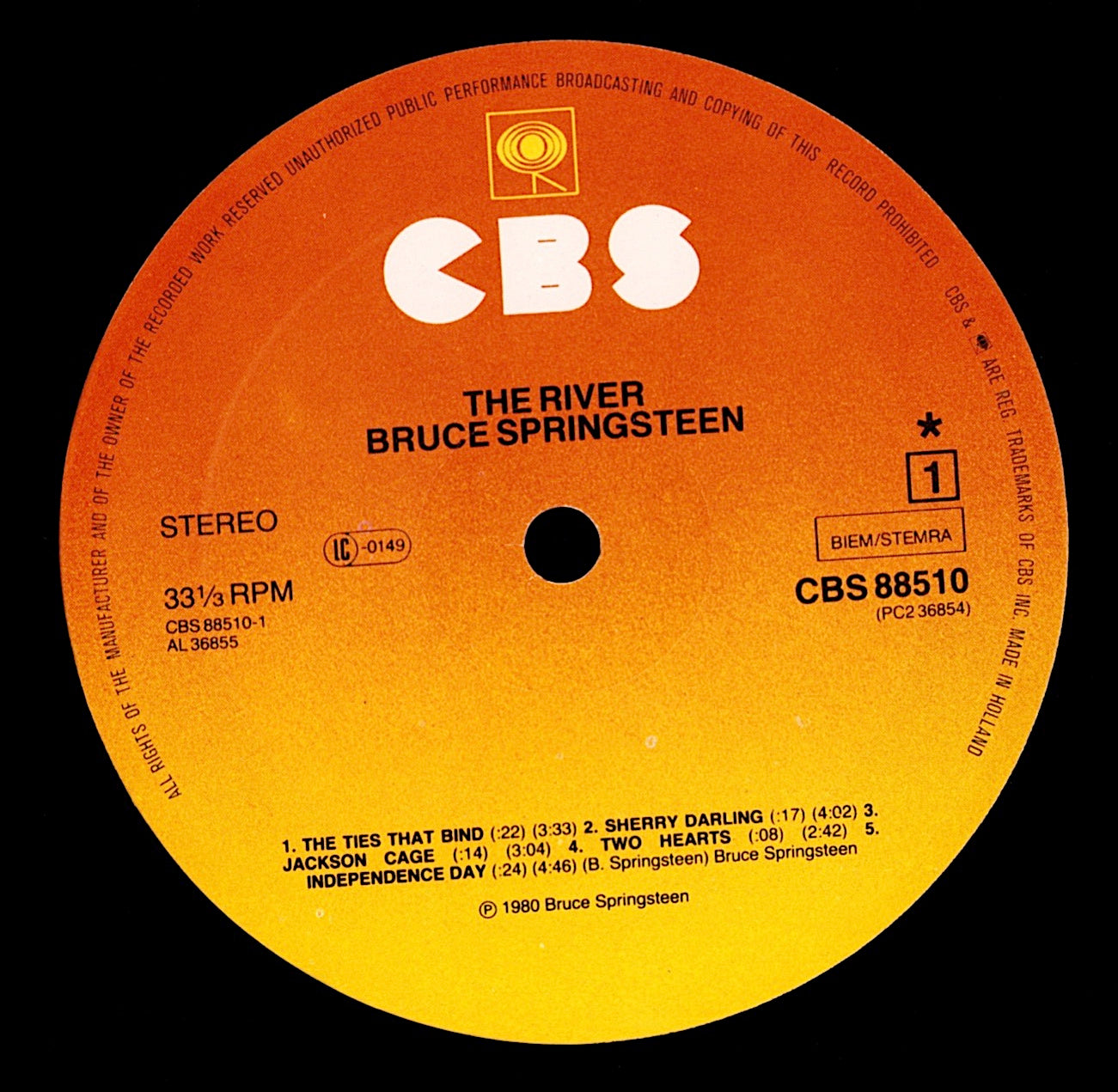 Bruce Springsteen - The River Vinyl 2LP | EU Reissue | Red Labels Kopie
