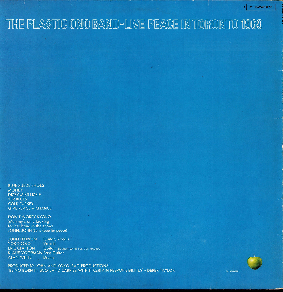 Lennon, Plastic Ono Band ‎- Shaved Fish (Vinyl LP) UK 