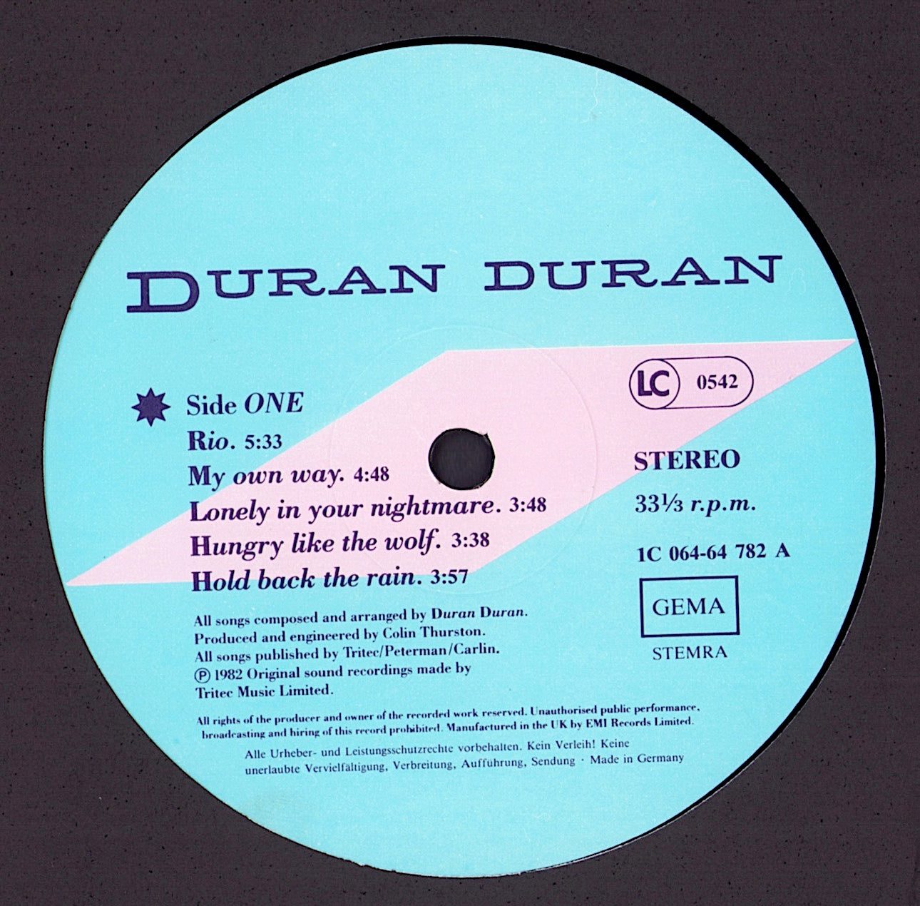 Duran Duran – Rio Vinyl LP