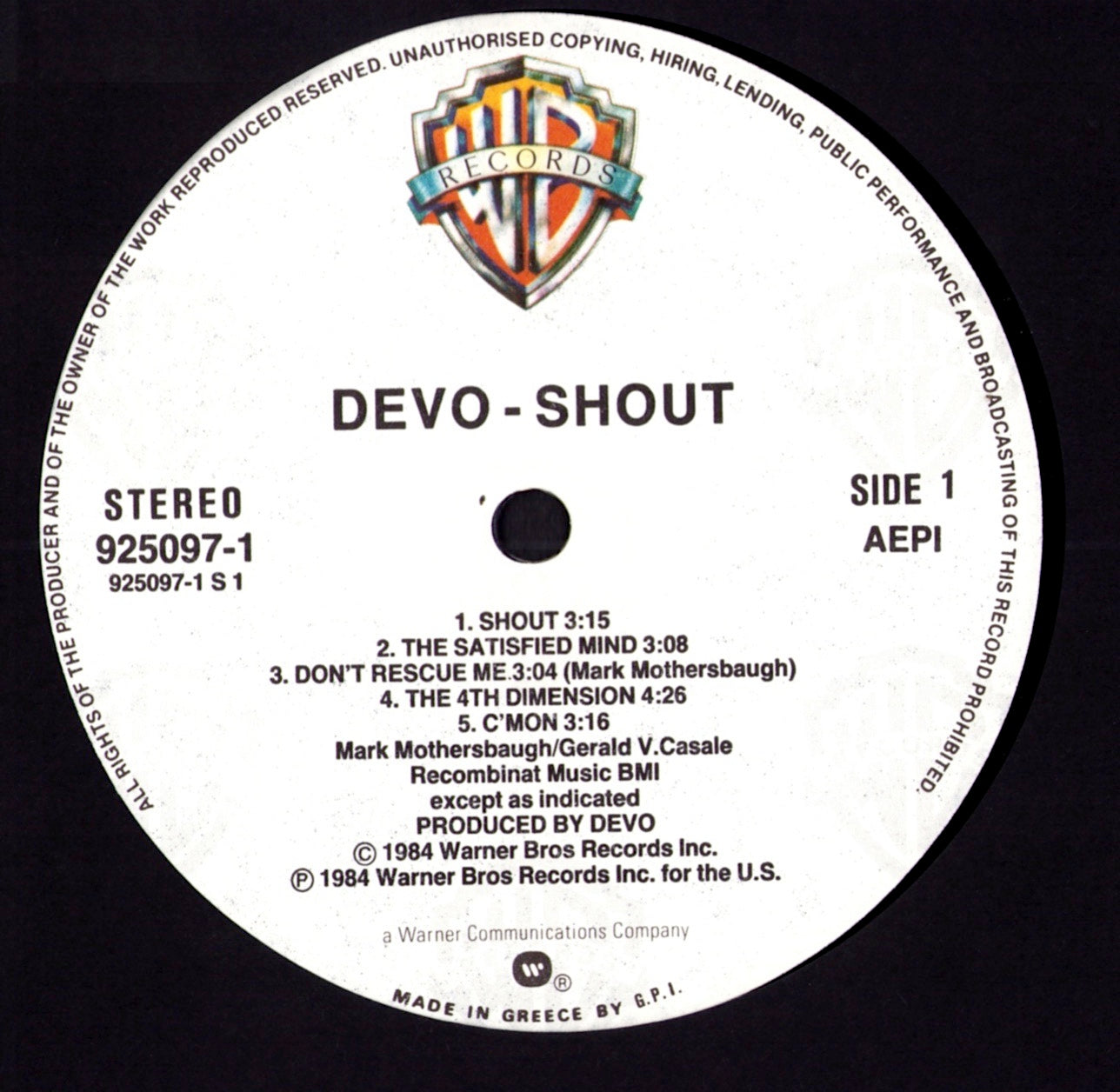 Devo – Shout (Vinyl LP | GR Original | 1984)