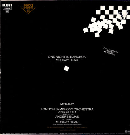 Murray Head – One Night In Bangkok Vinyl 12"