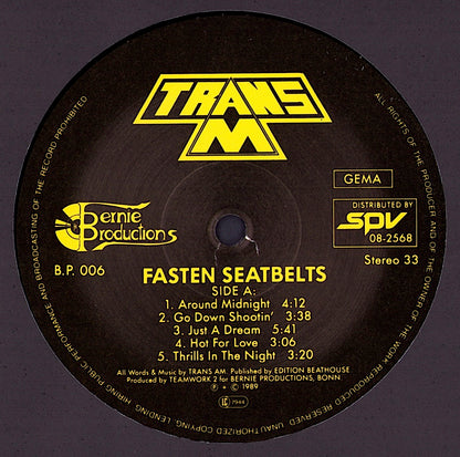 Trans Am - Fasten Seatbelts Vinyl LP