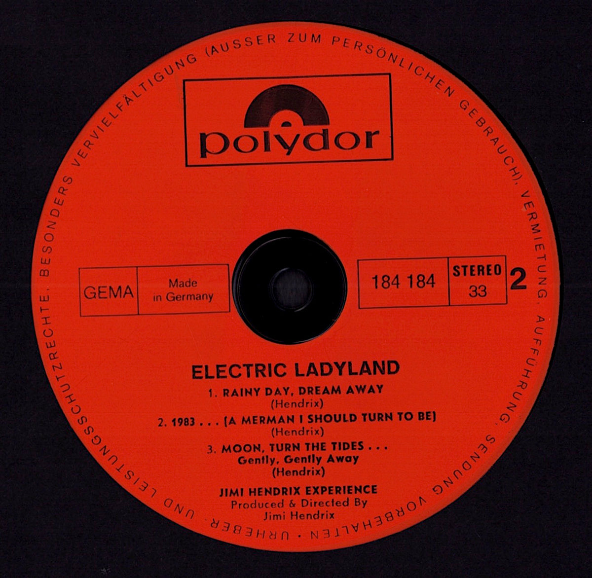 The Jimi Hendrix Experience – Electric Ladyland Vinyl 2LP | DE Reissue | Gatefold Kopie