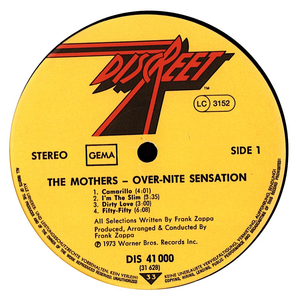 The Mothers - Over-Nite Sensation (Vinyl LP | DE Pressing | Gatefold)