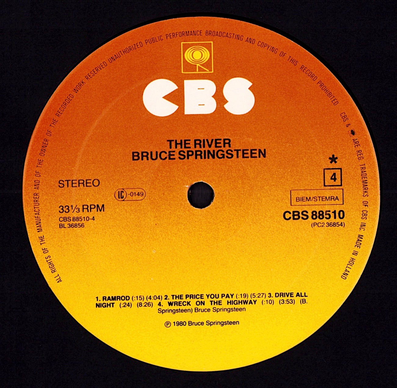 Bruce Springsteen - The River Vinyl 2LP | EU Reissue | Red Labels Kopie
