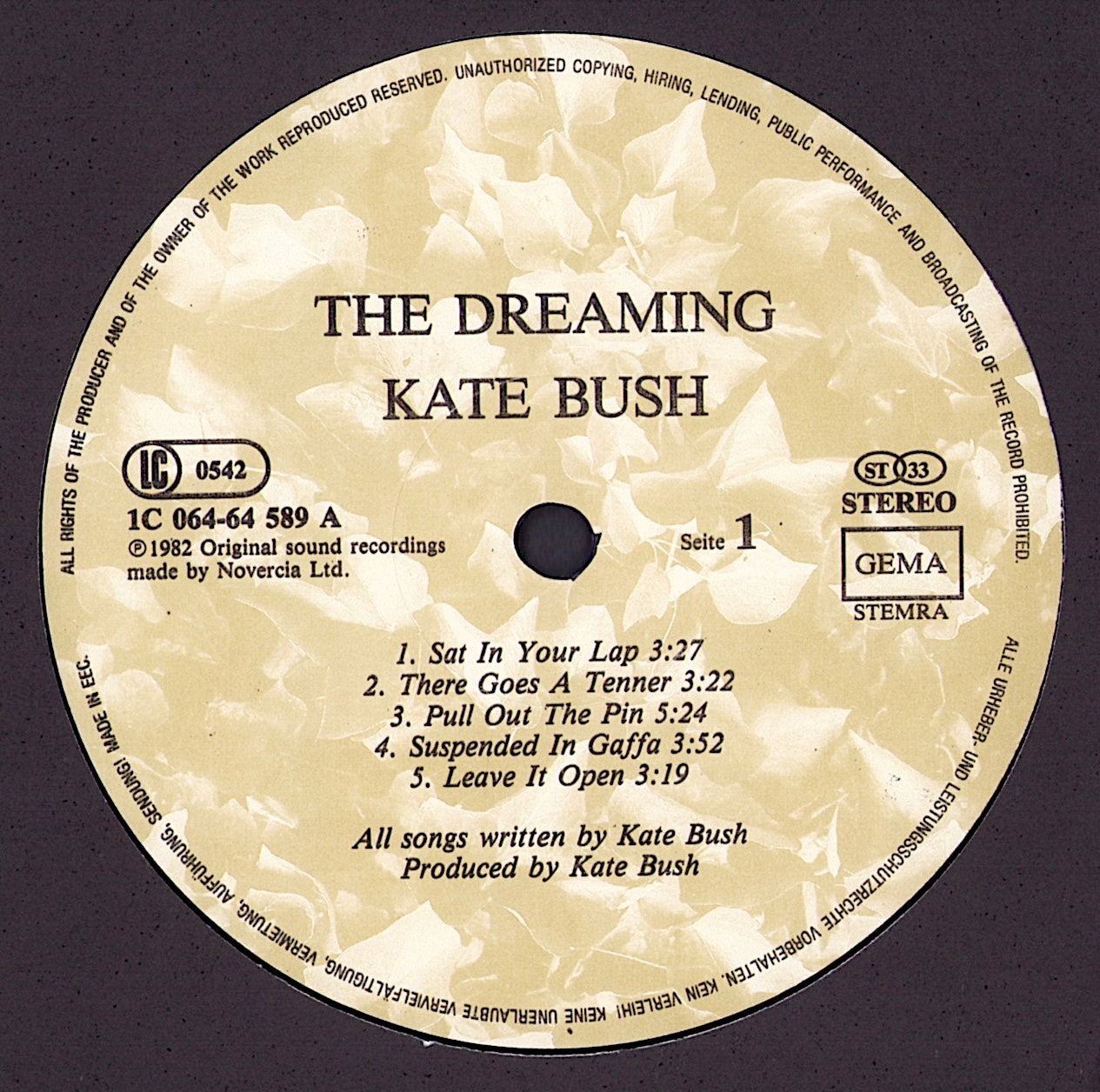 Kate Bush - The Dreaming Vinyl LP