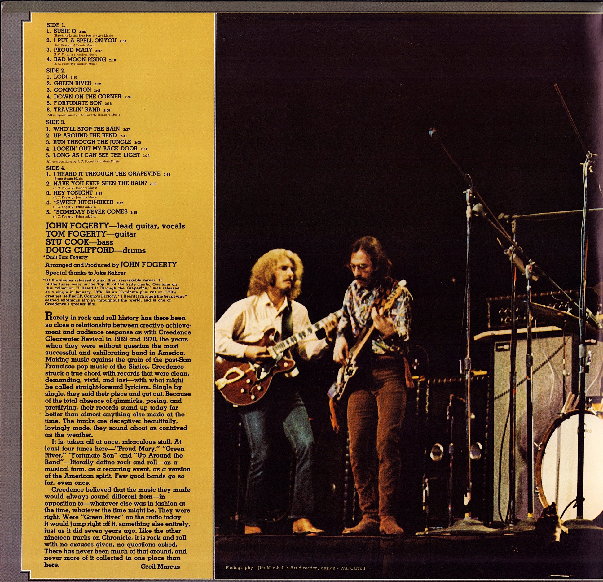 Creedence Clearwater Revival Featuring John Fogerty ‎- Chronicle The 20 Greatest Hits Vinyl 2LP