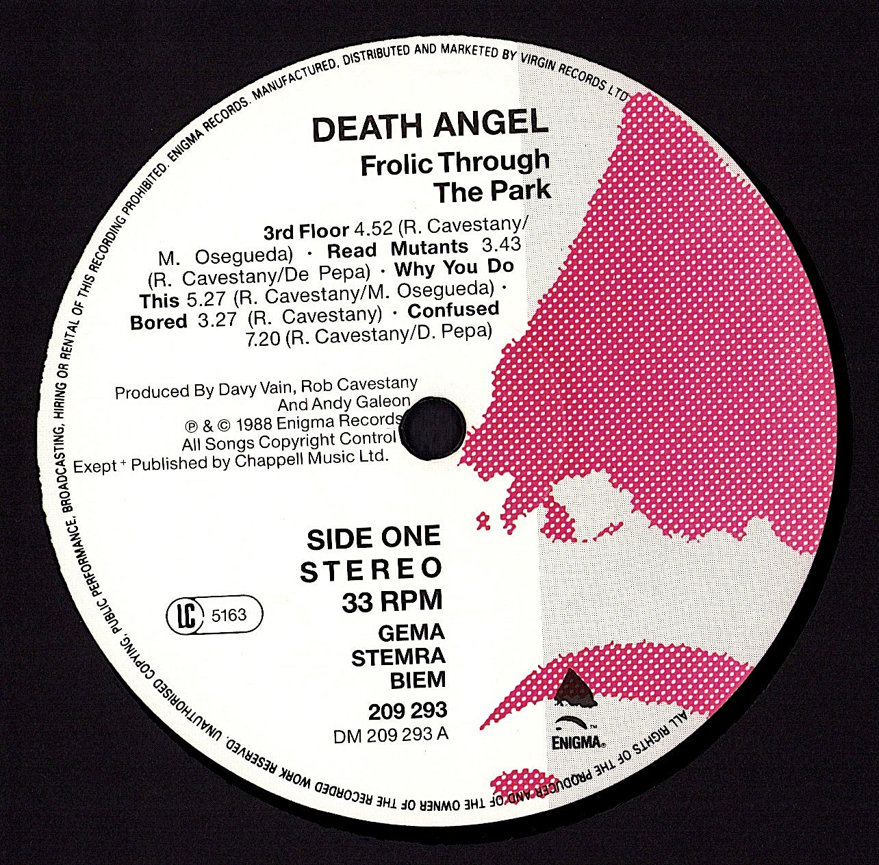 Death Angel - Frolic Through The Park Vinyl LP