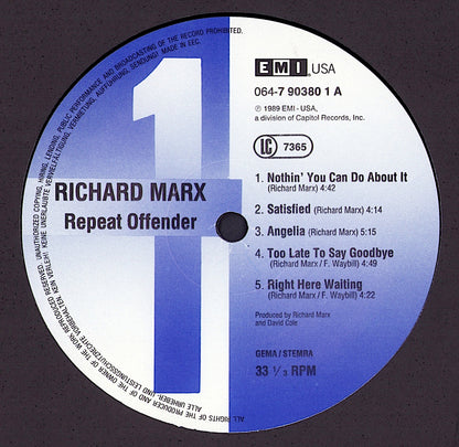 Richard Marx – Repeat Offender Vinyl LP