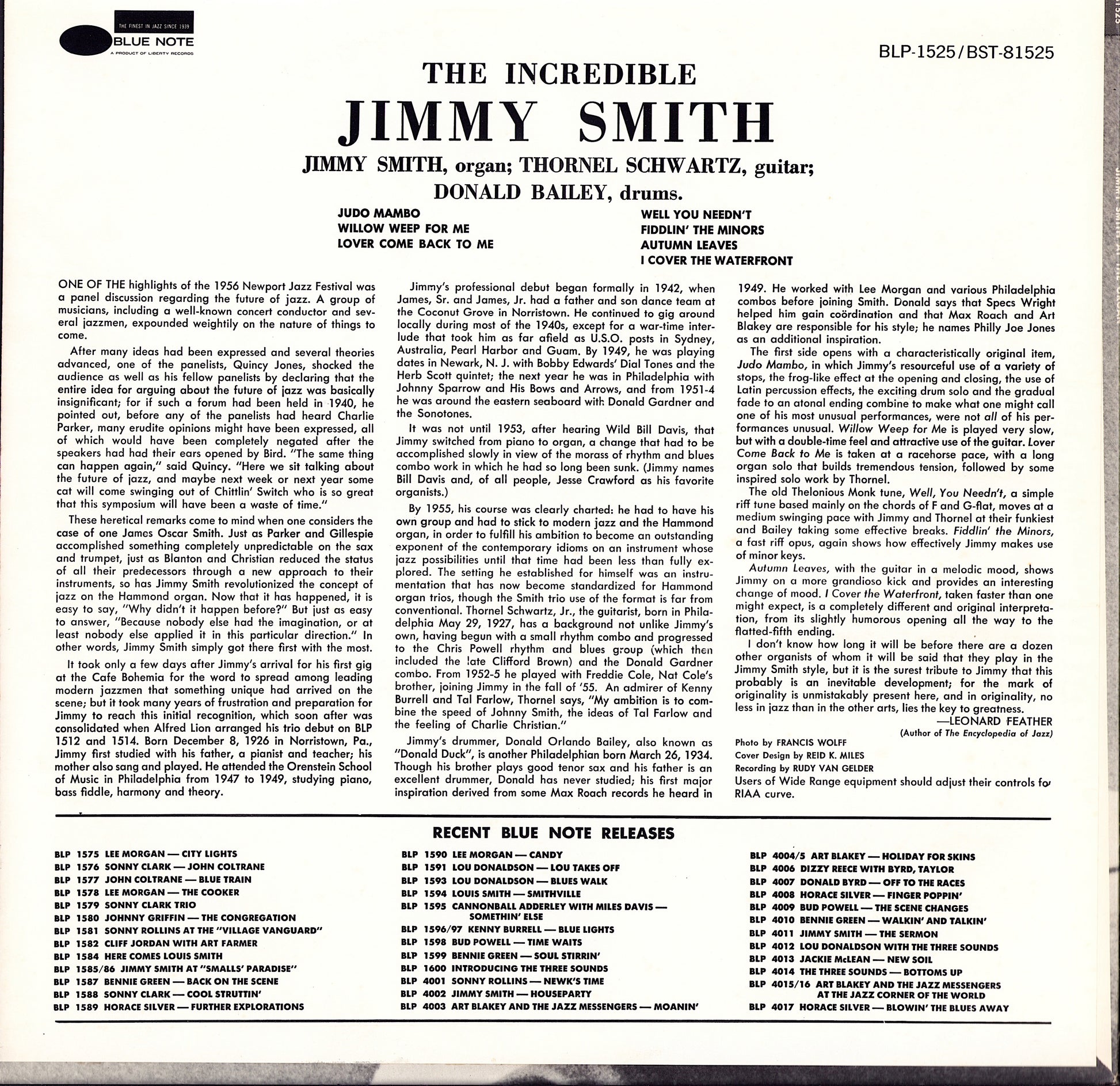 Jimmy Smith – At The Organ, Volume 3 Vinyl LP