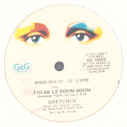 Gretchen ‎– Freak Le Boom Boom Vinyl 12"